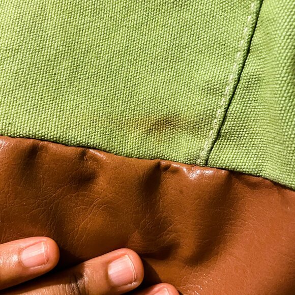 Croft & Barrow Vintage Ultra Colorful Large Shoulder Bag. Canvas Leather Purse. - Picture 14 of 16